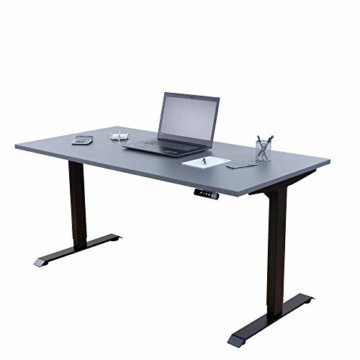 ALBATROS Schreibtisch-Gestell Lift S5W, Weiss, 2X Motoren, elektrisch höhenverstellbar mit Memory-Funktion, Kollisionsschutz und Soft-Start/Stop - 3