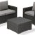 Allibert by Keter Gartenlounge Sofa California 3-Sitzer, graphit/panama cool grey, inkl. Sitz- und Rückenkissen, Kunststoff, runde Rattanoptik, 199 x 68 x 72 cm - 2