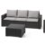 Allibert by Keter Gartenlounge Sofa California 3-Sitzer, graphit/panama cool grey, inkl. Sitz- und Rückenkissen, Kunststoff, runde Rattanoptik, 199 x 68 x 72 cm - 3