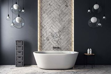 BranQ - Home essential Regal in Rattan Design, BPA-freie Kunststoff PP, Anthrazit, 29,5 x 24 x 80 cm, 5 Körben - 7