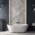 BranQ - Home essential Regal in Rattan Design, BPA-freie Kunststoff PP, Anthrazit, 29,5 x 24 x 80 cm, 5 Körben - 7