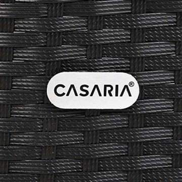 Casaria Poly Rattan Sitzgruppe Porto WPC Esstisch Auflagen Kissen Wetterfest Outdoor Sitzgarnitur Ecklounge Gartenmöbel - 9
