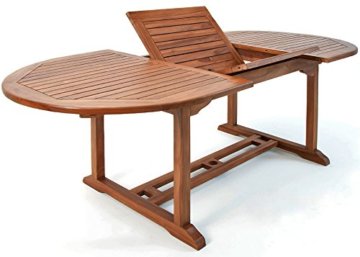 Casaria Sitzgruppe Vanamo 6+1 FSC®-zertifiziertes Eukalyptusholz klappbar 7-TLG Tisch Sitzgarnitur Holz Gartenmöbel Garten Set - 8