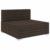 Festnight Mittelsofa Sofa Gartensofa Rattansofa Rattanmöbel Lounge mit Auflagen Poly Rattan Braun 70 x 70 x 52,5 cm - 4