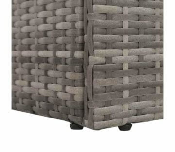 Gartenbett, Garten Multifunktions-Sofa, Gartensofa, Gartenliege, Dick gepolstert, 76,8 Zoll x 23,6 Zoll x 23,6 Zoll, Poly Rattan - 5