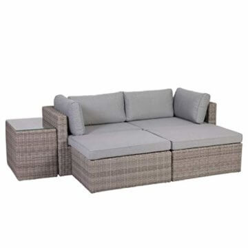 Greemotion 131847 Palma Rattan Lounge-Set, grau - 1