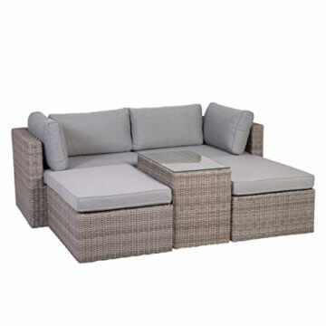 Greemotion 131847 Palma Rattan Lounge-Set, grau - 3