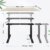 HAIAOJIA Höhenverstellbarer Schreibtisch Elektrisch Load 125 kg Höhenverstellbar Tischgestell 2 Motoren 2-Bühne Standing Desk Sitz-steh-Schreibtisch mit 4 Memory Funktion (Schwarz) - 7