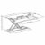 HALTERUNGSPROFI Steh-Sitz Schreibtisch Sit-Stand Workstation Höhenverstellbarer Aufsatz für den Schreibtisch, zum Arbeiten im Sitzen oder Stehen mit Gasdruckfeder GTS-012 (95cm) - 2