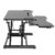 HALTERUNGSPROFI Steh-Sitz Schreibtisch Sit-Stand Workstation Höhenverstellbarer Aufsatz für den Schreibtisch, zum Arbeiten im Sitzen oder Stehen mit Gasdruckfeder GTS-012 (95cm) - 7