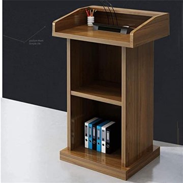 HHII 3Katheter Podium Tisch Hosting Empfangsempfang Hölzerner Katheter Stand Katheter sprechende Katheter Kirche Schreibtisch Präsentation Podium für Kirchenschule Präsentation - 2