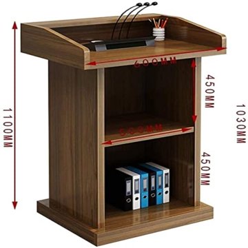 HHII 3Katheter Podium Tisch Hosting Empfangsempfang Hölzerner Katheter Stand Katheter sprechende Katheter Kirche Schreibtisch Präsentation Podium für Kirchenschule Präsentation - 4