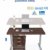 MAIDESITE Höhenverstellbarer Schreibtisch Rahmen Tischgestell höhenverstellbar mit Kollisionschutz Schreibtisch höhenverstellbar elektrisch mit 3-Bühne Hebe Beine(Grau - 4