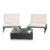 Melko vielseitiges Gartenmöbel-Set – Sonnenliege, Sitzbank oder Zwei Stühle mit Rückenlehne, mit Tisch aus Polyrattan, Gartenliege robust und wetterfest, Schwarz - 8