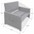 QUICK STAR Schutzhülle Plane Bahia Lounge Sofa Grau 117x78x92/57cm - 3