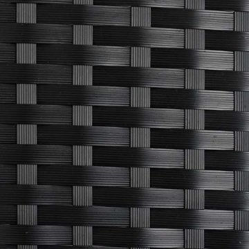 Ribelli 3-teiliges Gartenmöbel Set, Lounge Set, cremefarbenen Kissen - aus PE-Rattan - Tisch Plus Zwei Stühle - praktisch zu verstauen, Farbe:schwarz/Cream - 3