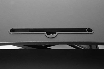 Ribelli Höhenverstellbarer Schreibtischaufsatz - passend für Zwei Bildschirme, Tastaturablage - Gasdruckfedern - Schreibtisch höhenverstellbar 11 bis 52 cm - 7