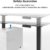 SANODESK Basic Line - elektrisch stufenlos höhenverstellbarer Schreibtisch mit Kollisionschutz, Kindersicherung, Memory-Steuerung und Softstart/Stop Funktion - 5