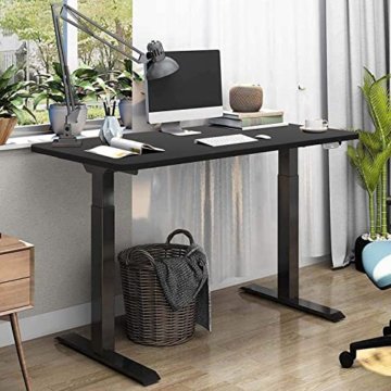 SANODESK Basic Line - elektrisch stufenlos höhenverstellbarer Schreibtisch mit Kollisionschutz, Kindersicherung, Memory-Steuerung und Softstart/Stop Funktion - 8