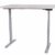 Schreibtisch stufenlos elektrisch höhenverstellbar BxTxH: 180x80x(64,5-129,5) cm lichtgrau, mit Memory-Funktion inkl. Tischplatte Stärke 2,5 cm (Stischgestell, Steh-Sitz Tisch) Szagato - 3
