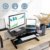 Stehpult Höhenverstellbarer Schreibtisch mit Tastaturablage 92 x 41CM Sitz Steh Schreibtischaufsatz Für Büro Zuhause - Belastbar bis 15 kg - 5