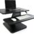 STOLIS Schreibtischaufsatz Höhenverstellbar [Tischerhöhung] Schreibtischaufsatz schwarz, Schreibtisch Aufsatz, Stehschreibtisch Aufsatz, Erhöhung Tischaufsatz Stehpult, Standing Desk Converter - 1