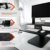 STOLIS Schreibtischaufsatz Höhenverstellbar [Tischerhöhung] Schreibtischaufsatz schwarz, Schreibtisch Aufsatz, Stehschreibtisch Aufsatz, Erhöhung Tischaufsatz Stehpult, Standing Desk Converter - 7