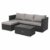 SVITA Queens Poly Rattan Sitzgruppe Couch-Set Ecksofa Sofa-Garnitur Gartenmöbel Lounge Schwarz, Grau oder Braun (Schwarz) - 1