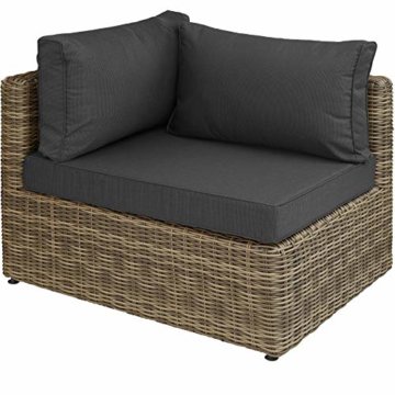 TecTake 800694 Aluminium Polyrattan Multifunktions Luxus Loungegruppe Gartensofa mit Tisch, für Garten oder Terrasse, vielseitig kombinierbar, inkl. Polster - Diverse Farben (Natur | Nr. 403168) - 7