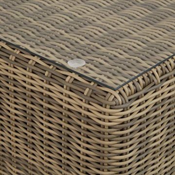 TecTake 800694 Aluminium Polyrattan Multifunktions Luxus Loungegruppe Gartensofa mit Tisch, für Garten oder Terrasse, vielseitig kombinierbar, inkl. Polster - Diverse Farben (Natur | Nr. 403168) - 9