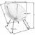 TecTake 800730 2er Set Acapulco Garten Stuhl mit Tisch, Lounge Sessel im Retro Design, Indoor und Outdoor, pflegeleicht, Relaxsessel zum gemütlichen Sitzen - Diverse Farben - (Weiß | Nr. 403308) - 7