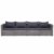 vidaXL 2X Garten Ecksofa 2-Sitzer Gartensofa Lounge Sofa Sessel Gartensessel Gartenmöbel Sitzgruppe Sitzgarnitur Gartenset Gartengarnitur Poly Rattan Grau - 7