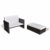 vidaXL Gartensofa Sitzgruppe Sofa Lounge Garnitur Gartenmöbel Hocker Gartenset Gartenbank Sitzbank Bank Sitzgarnitur Poly Rattan Braun - 1