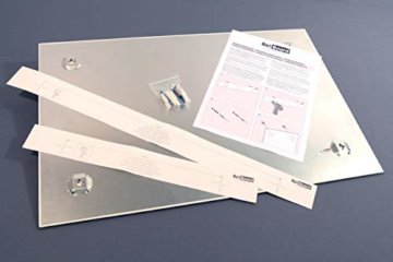 Be!Board B1400 Große Glas Magnettafel / Whiteboard rein-weiß, 120 x 90 cm - 5
