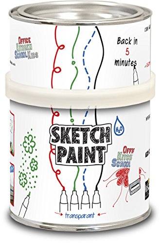 First4magnets MAG1001 Sketch Whiteboard Farbe von Mag-Paint 0,5 L, 3-sqm Abdeckung, Metall, white/gloss transparent, 25 x 10 x 3 cm - 1
