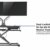 HALTERUNGSPROFI Steh-Sitz Schreibtisch Sit-Stand Workstation Höhenverstellbarer Aufsatz für den Schreibtisch, zum Arbeiten im Sitzen oder Stehen mit Gasdruckfeder GTS-011 (80cm) - 3