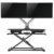HALTERUNGSPROFI Steh-Sitz Schreibtisch Sit-Stand Workstation Höhenverstellbarer Aufsatz für den Schreibtisch, zum Arbeiten im Sitzen oder Stehen mit Gasdruckfeder GTS-011 (80cm) - 7
