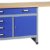 Küpper Werkbank Modell 12037, Breite 170 cm Farbe ultramarinblau - 1