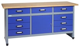 Küpper Werkbank Modell 12877, Breite 170 cm Farbe ultramarinblau - 1