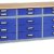Küpper Werkbank Modell 12977, 170x84x60 cm, 15 Schubladen mit Rollenführungen Farbe ultramarinblau - 