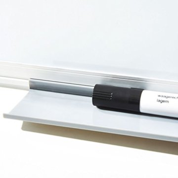 MOB Präsentationsboard - Whiteboard - Magnettafel - Magnetboard lackiert, emailliert oder Glas - magnetisch & beschreibbar - Schreibtafel Magnetwand Wandtafel (Whiteboard emailliert, 180 x 120 cm) - 6