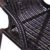 Nexos Bistroset Balkonset Rattanset – Sitzgarnitur aus Glastisch & Bistrostuhl – Stahlgestell Poly-Rattan Glasplatte – robust stapelbar – dunkel-braun - 4