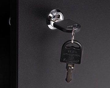 Ondis24 Werkbank Werktisch 120cm, Montagewerkbank 2 kugelgelagerte Schubladen & 2 abschließbare Türen, 32mm Holzarbeitsplatte, TÜV geprüft, Werkstatteinrichtung - 5
