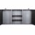 Ondis24 Werkstatteinrichtung Klaus, Metall, TÜV geprüft, 1 Werkstattschrank, Lochwand, Hakensortiment (Arbeitshöhe 85 cm, Schwarz) - 7