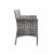 Panana Rattan-Gartenmöbel-Set, 4-teilig, Tisch, Sofa, Stuhl, Terrasse, Outdoor, Wintergarten, Innenbereich, gemischtes Grau - 5