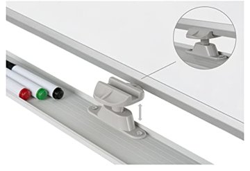 Pronomic WB-6090 Whiteboard - Magnetisch, drehbar, beidseitig beschreibbar - Fläche: 60x90cm - Trocken abwischbar - Alurahmen - Rollen & Tafel verriegelbar - Inkl. Markern, Magneten, Schwamm - Weiß - 5