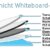 Queence Selbstklebende Magnetische Whiteboard Folie | Weißwandtafel | Whiteboard | Schreibtafel | Folie | Wandfolie | Multifunktionstafelfolie | Farbe: Weiß, Größe:50x50 cm - 3