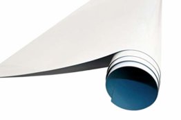 Queence Selbstklebende Magnetische Whiteboard Folie | Weißwandtafel | Whiteboard | Schreibtafel | Folie | Wandfolie | Multifunktionstafelfolie | Farbe: Weiß, Größe:50x50 cm - 1