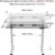 SANODESK EQ Höhenverstellbarer Schreibtisch Elektrisch höhenverstellbares Tischgestell 3-Fach-Teleskop, mit Memory-Steuerung (B-Weiß) - 4