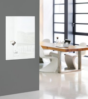 SIGEL GL141 Premium Glas-Whiteboard 100x65 cm super-weiß / Glas Magnettafel / Sicherheitsglas / TÜV geprüft / Magnetboard Artverum - weitere Farben/Größen - 3